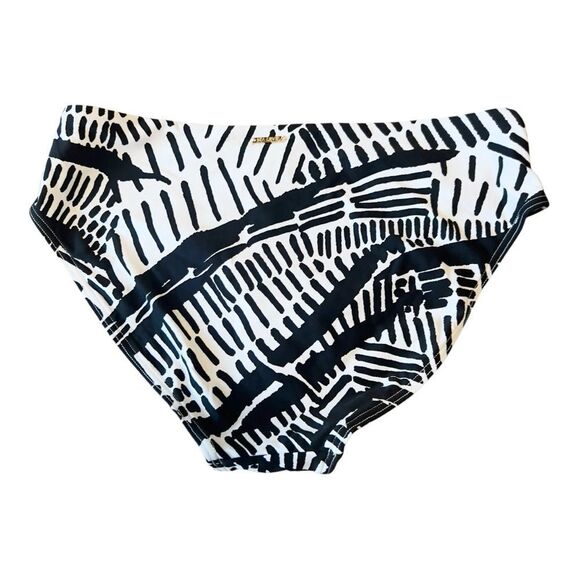 Sea Level Womens Black White Mid Bikini Bottoms Black Size 6 - Picture 4 of 7